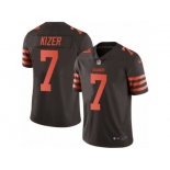 Men's Nike Cleveland Browns #7 DeShone Kizer Limited Brown Rush NFL Jersey