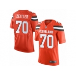 Men's Nike Cleveland Browns #70 Kevin Zeitler Limited Orange Alternate NFL Jersey