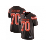 Men's Nike Cleveland Browns #70 Kevin Zeitler Vapor Untouchable Limited Brown Team Color NFL Jersey