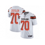 Men's Nike Cleveland Browns #70 Kevin Zeitler Vapor Untouchable Limited White NFL Jersey