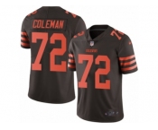 Men's Nike Cleveland Browns #72 Shon Coleman Limited Brown Rush NFL Jersey