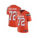 Men's Nike Cleveland Browns #72 Shon Coleman Vapor Untouchable Limited Orange Alternate NFL Jersey