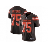 Men's Nike Cleveland Browns #75 Joel Bitonio Vapor Untouchable Limited Brown Team Color NFL Jersey