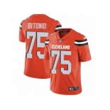 Men's Nike Cleveland Browns #75 Joel Bitonio Vapor Untouchable Limited Orange Alternate NFL Jersey