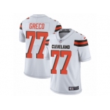 Men's Nike Cleveland Browns #77 John Greco Vapor Untouchable Limited White NFL Jersey