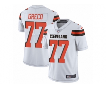 Men's Nike Cleveland Browns #77 John Greco Vapor Untouchable Limited White NFL Jersey