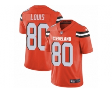 Men's Nike Cleveland Browns #80 Ricardo Louis Vapor Untouchable Limited Orange Alternate NFL Jersey