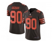 Men's Nike Cleveland Browns #90 Emmanuel Ogbah Limited Brown Rush NFL Jersey