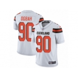 Men's Nike Cleveland Browns #90 Emmanuel Ogbah Vapor Untouchable Limited White NFL Jersey