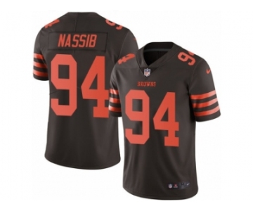 Men's Nike Cleveland Browns #94 Carl Nassib Limited Brown Rush NFL Jersey