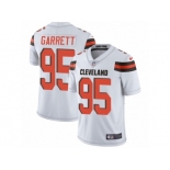 Men's Nike Cleveland Browns #95 Myles Garrett Vapor Untouchable Limited White NFL Jersey