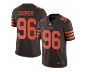 Men's Nike Cleveland Browns #96 Xavier Cooper Limited Brown Rush NFL Jersey