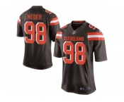 Men's Nike Cleveland Browns #98 Jamie Meder Limited Brown Team Color NFL Jersey