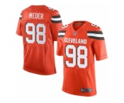 Men's Nike Cleveland Browns #98 Jamie Meder Limited Orange Alternate NFL Jersey