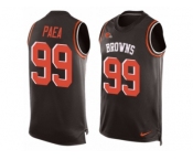 Men's Nike Cleveland Browns #99 Stephen Paea Limited Brown Player Name & Number Tank Top NFL Jersey