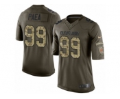 Men's Nike Cleveland Browns #99 Stephen Paea Limited Green Salute to Service NFL Jersey