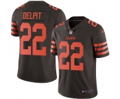 Nike Browns #22 Grant Delpit Brown Men's Stitched NFL Limited Rush Jersey