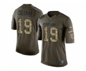 Nike Cleveland Browns #19 Corey Coleman Green Men's Stitched NFL Limited Salute to Service Jersey