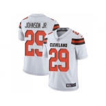 Nike Cleveland Browns #29 Duke Johnson Jr White Men Stitched NFL Vapor Untouchable Limited Jersey