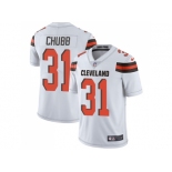 Nike Cleveland Browns #31 Nick Chubb White Men Stitched NFL Vapor Untouchable Limited Jersey