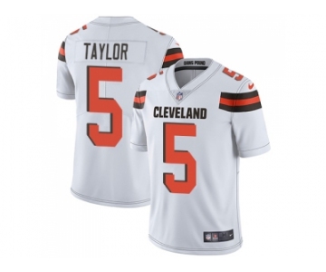 Nike Cleveland Browns #5 Tyrod Taylor White Men Stitched NFL Vapor Untouchable Limited Jersey