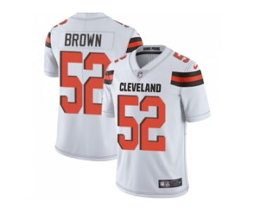 Nike Cleveland Browns #52 Preston Brown White Men Stitched NFL Vapor Untouchable Limited Jersey