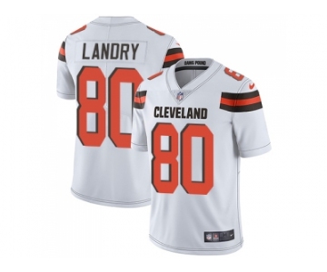 Nike Cleveland Browns #80 Jarvis Landry White Men Stitched NFL Vapor Untouchable Limited Jersey