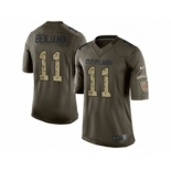 nike nfl jerseys cleveland browns #11 travis benjamin army green[nike Limited Salute To Service]