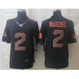 nike nfl jerseys cleveland browns #2 manziel black[nike impact limited]