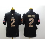 nike nfl jerseys cleveland browns #2 manziel black[salute to service limited]