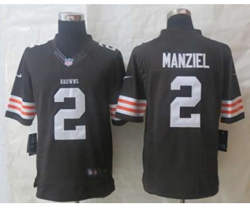 nike nfl jerseys cleveland browns #2 manziel brown[nike limited]