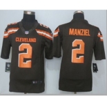 nike nfl jerseys cleveland browns #2 manziel brown[nike limited][new sty