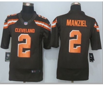 nike nfl jerseys cleveland browns #2 manziel brown[nike limited][new sty