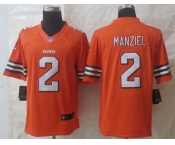 nike nfl jerseys cleveland browns #2 manziel orange[nike limited]