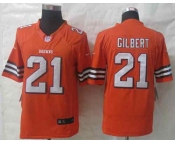 nike nfl jerseys cleveland browns #21 gilbert orange[nike limited]