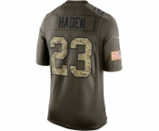 nike nfl jerseys cleveland browns #23 joe haden army green[nike Limited Salute To Service]