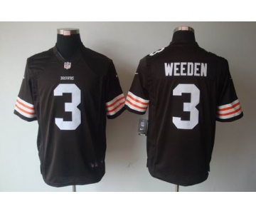 nike nfl jerseys cleveland browns #3 weeden brown[nike limited]