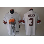 nike nfl jerseys cleveland browns #3 weeden white[helmet tri-blend limited]