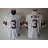 nike nfl jerseys cleveland browns #3 weeden white[nike limited]