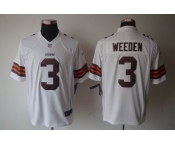 nike nfl jerseys cleveland browns #3 weeden white[nike limited]