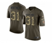 nike nfl jerseys cleveland browns #31 whitner army green[nike Limited Salute To Service]