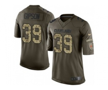 nike nfl jerseys cleveland browns #39 tashaun gipson army green[nike Limited Salute To Service]