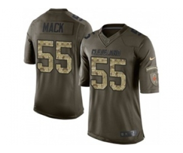 nike nfl jerseys cleveland browns #55 mack army green[nike Limited Salute To Service]