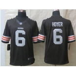 nike nfl jerseys cleveland browns #6 hoyer brown[nike Limited]