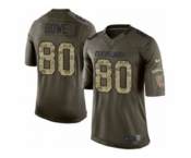 nike nfl jerseys cleveland browns #80 bowe army green[nike Limited Salute To Service]