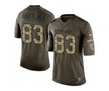 nike nfl jerseys cleveland browns #83 hartline army green[nike Limited Salute To Service]