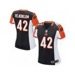 Women Nike Cincinnati Bengals #42 Clayton Fejedelem Game Black Team Color NFL Jersey