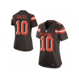 Women Nike Cleveland Browns #10 Sammie Coates Game Brown Team Color NFL Jersey