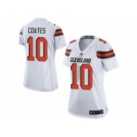 Women Nike Cleveland Browns #10 Sammie Coates Game White NFL Jersey