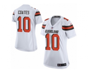 Women Nike Cleveland Browns #10 Sammie Coates Game White NFL Jersey